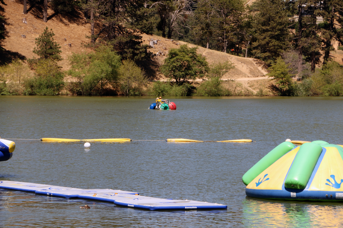water playground on lake gregory