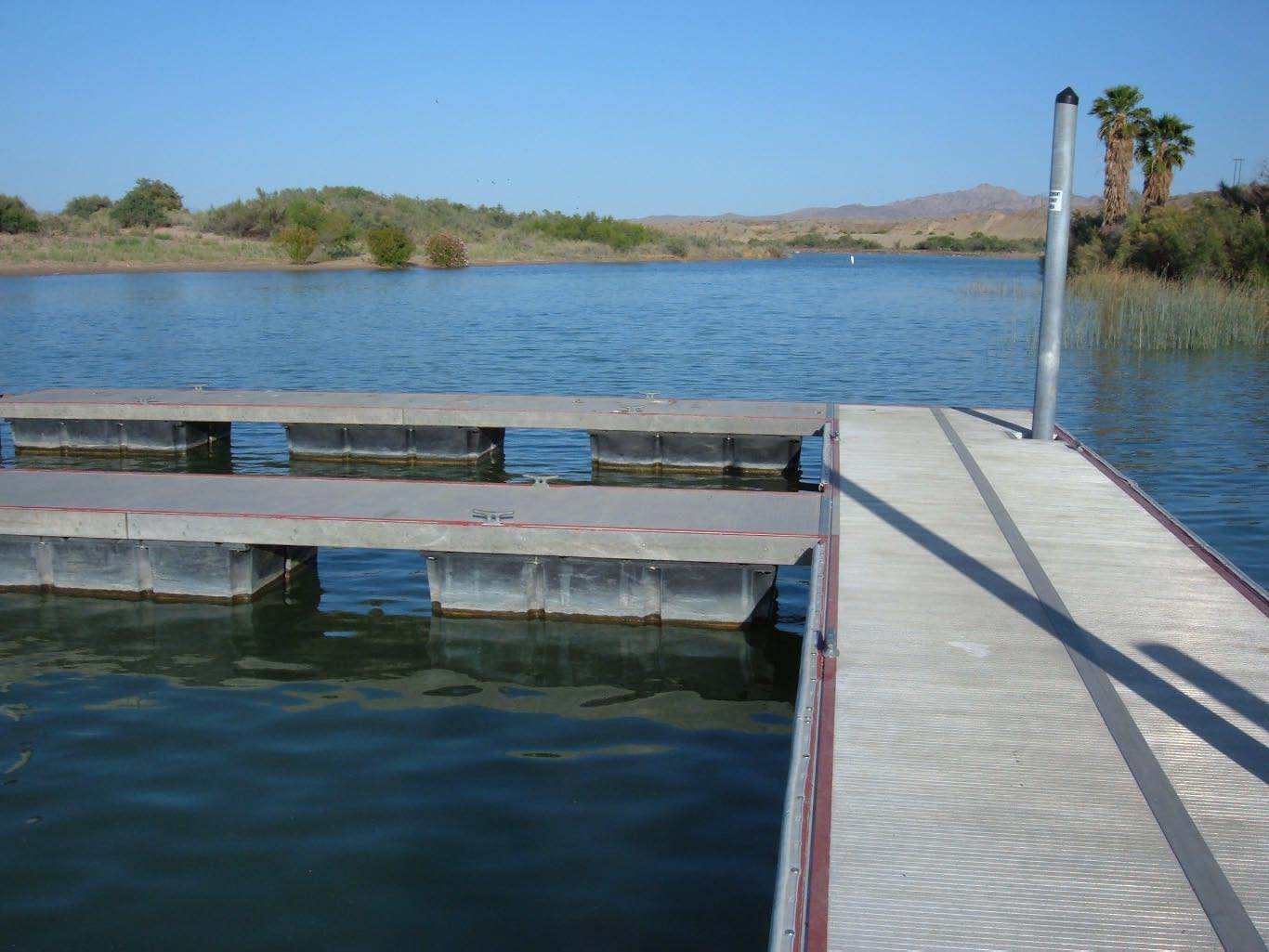 Dock on Moabi Lake