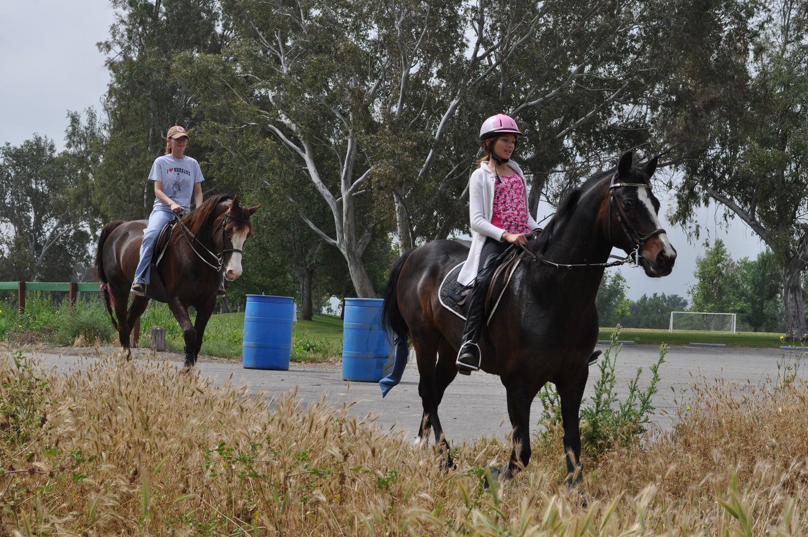 Horse riders at Prado