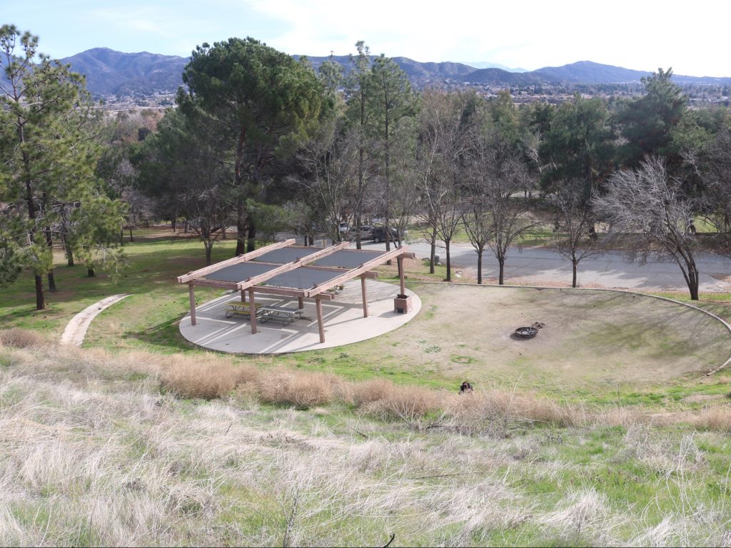 Yucaipa Landscape over looking picnic shelters