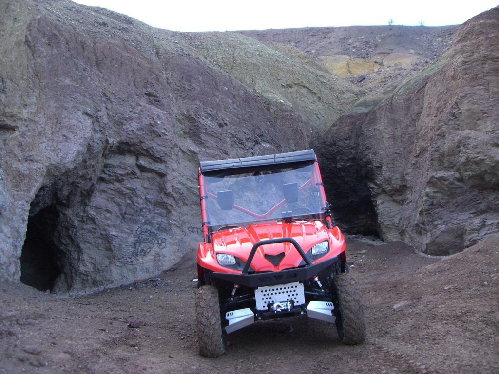 ATV at mine shaft