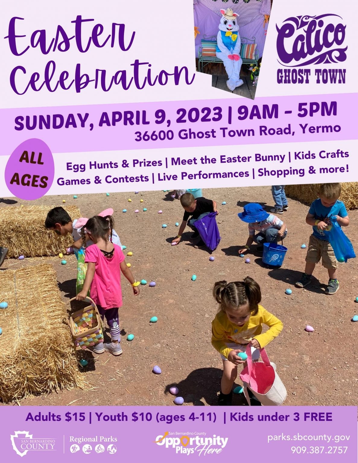 Easter Celebration at Calico Ghost Town Regional Park Parks