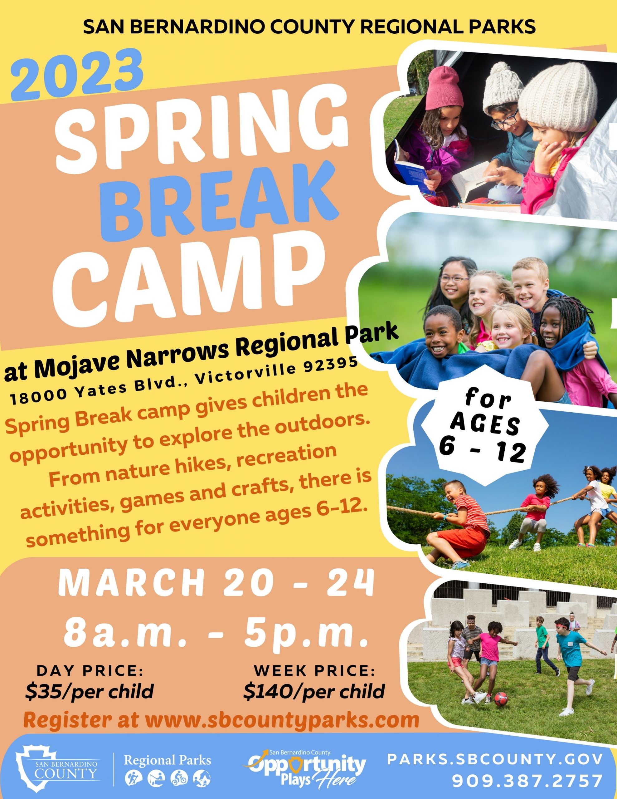 Spring Break Camp at Mojave Narrows Regional Park – Parks